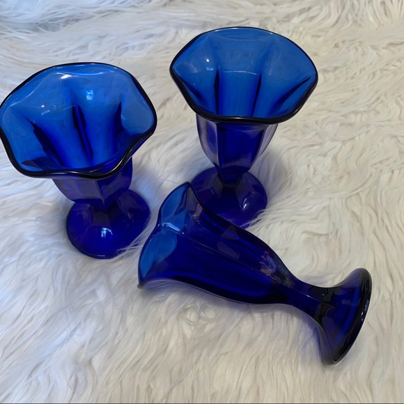 Blue Milkshake Glasses (Set of 3) - Picture 1 of 3